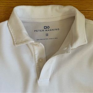 Peter Manning White Long Sleeve Polo shirt Size 2